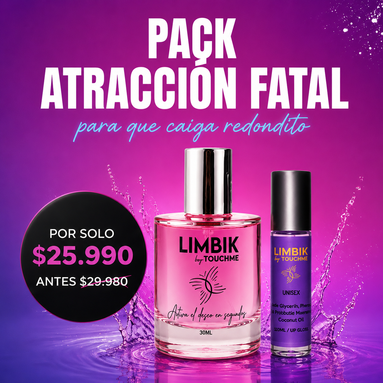 PACK ATRACCION FATAL LIMBIK DAMA touchme