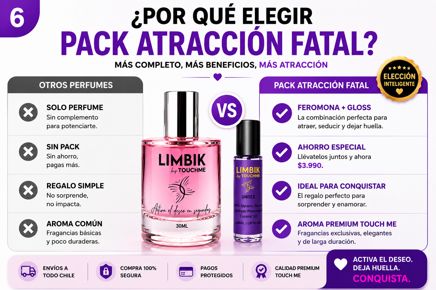 PACK ATRACCION FATAL LIMBIK DAMA touchme
