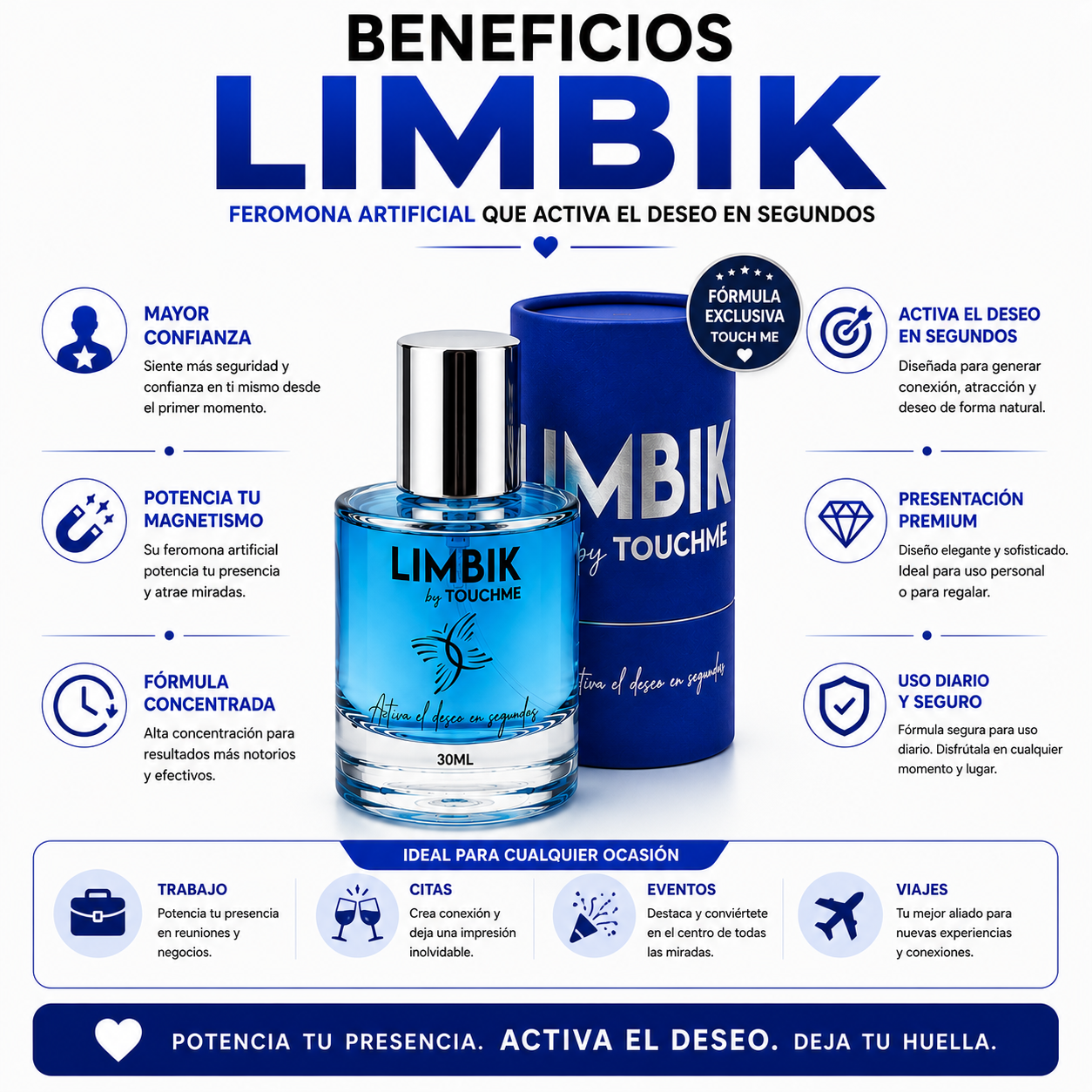 Feromona Sin Aroma Hombre LIMBIK 30ML. Feromonalimbik