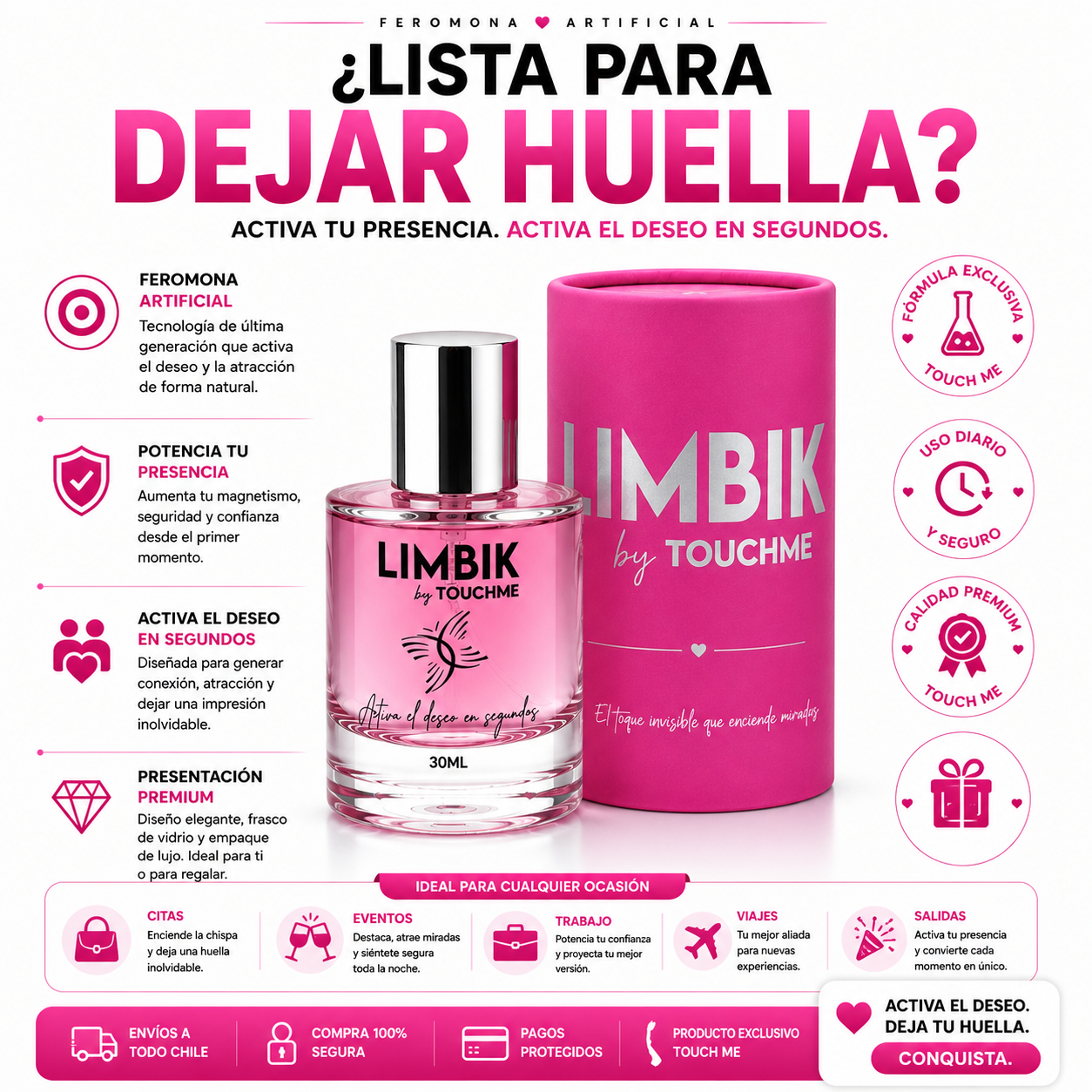 Feromona Sin Aroma Mujer LIMBIK 30ML. Feromonalimbik