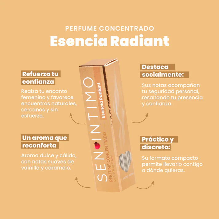 PERFUME CONCENTRADO CON FEROMONAS SEN INTIMO - RADIANT 10ML. SEN INTIMO