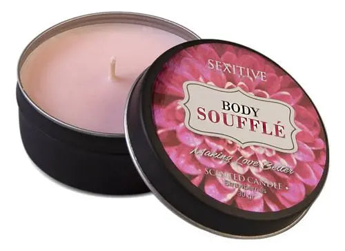 Vela para Masaje con Feromona – Sexitive CARAMELO DE FRUTILLA 30 grs 🕯️ sexitive