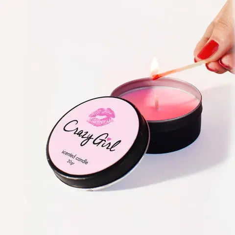 Vela para Masaje con Feromona – Sexitive CRAZY GIRL 30g 🕯️ sexitive