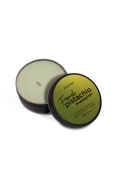 Vela para Masaje con Feromona – Sexitive Pistachio Macaron 30g 🕯️ sexitive