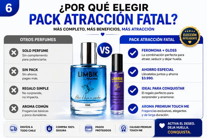 PACK ATRACCION FATAL LIMBIK CABALLERO touchme